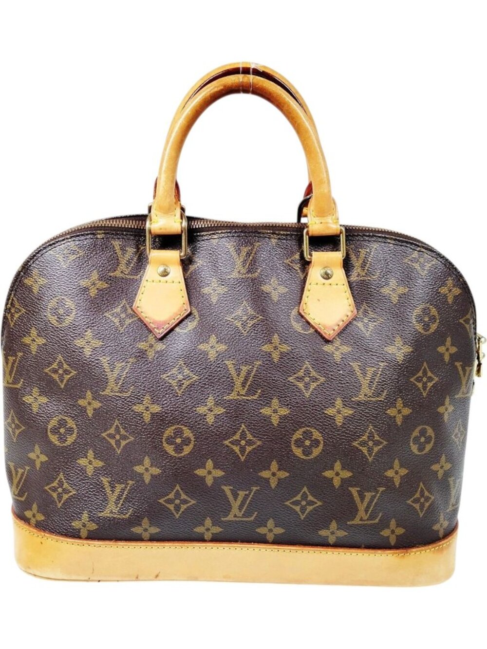 807417RC T6 Louis Vuitton Satchel Bag Alma Brown Monogram